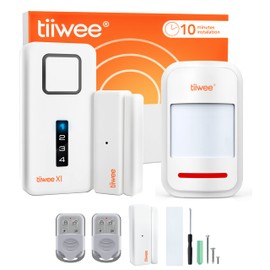 tiiwee Home Alarm System Kits, Alarm System with Window or Door Sensors and Remote Control, Expandable, Alarm Mode or Notification Mode