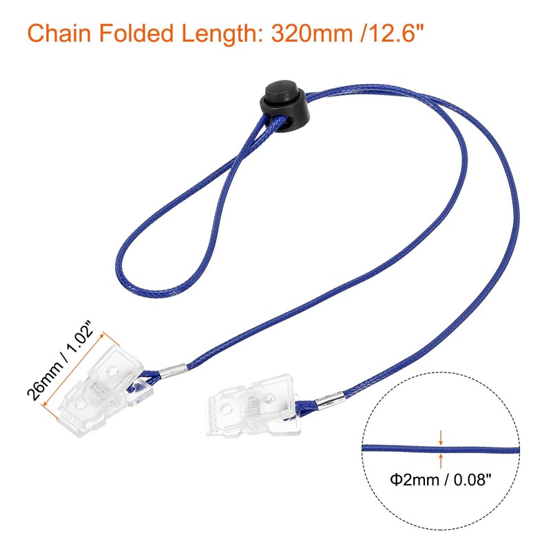 sourcing map Pack of 2 Napkin Chain 12.6 Inch Polyester