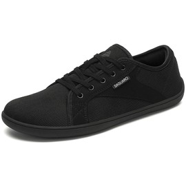SAGUARO Barefoot Shoes, DuckStride Wide, Lightweight, Minimalist Shoes, Breathable, Anti-Slip, Barefoot Casual Shoes, Unisex, Black