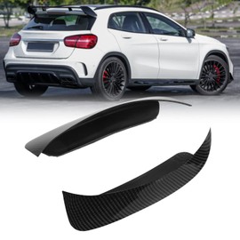 Ymiko Cubierta de Alerón de Ventilación de Aire de Parachoques Trasero Estilo Fibra de Carbono para GLA Class 2013-2019