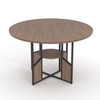 GarveeHome Round Dining Table for 4-6 People, 59 Inch Wood