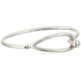 Lucky Brand Women's Modern Simple Life Silver Cuff Bracelet, One Size