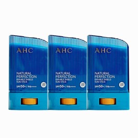 AHC Natural Perfection Double Shield Sun Stick 22g (Blue) 3ea / AHC 내추럴 퍼펙션 더블 쉴드 선스틱 22g (파랑) 3개