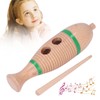 Wood Guiro Children Cute Fish Shaped Guiro Percussion Instrument Educational