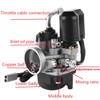 AKSYZ 17.5mm PHVA Carburettor Fit For Piaggio Keeway CPI 1PE40QMB