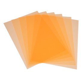KOMBIUDA 6Pcs Colored Light Gel Filter Sheets Color Gels for Photography Stage and Art Projects High Light Transmission Low Loss Suitable for Color Correction and Clarity