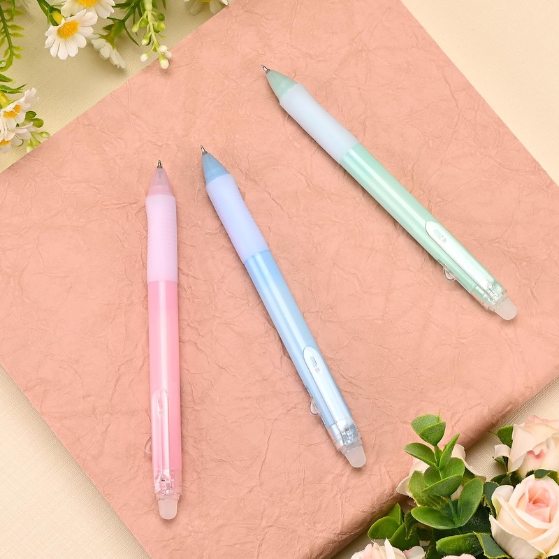 BAYTORY 6 Pcs Retractable Erasable Gel Pens, Rub Out Pens
