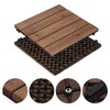 Yaheetech 27PCS Interlocking Patio Deck Tiles 12 x 12in Wood