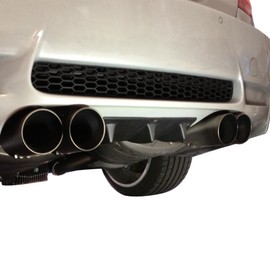 Rear Bumper Lip Diffuser Compatible with Universal 14 Inch*6 Inch, Matte Black MB ABS Air Dam Chin Diffuser 3 Fin by IKON MOTORSPORTS, 1988 1989 1990 1991 1992 1993 1994