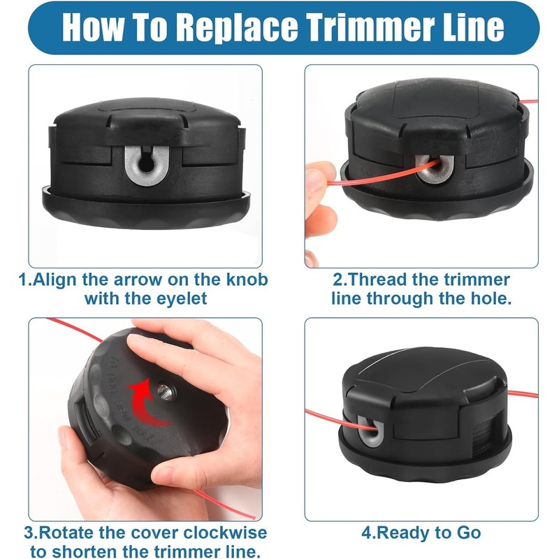2 Pack String Trimmer Head SRM-225 for Echo Speed Feed