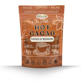 Hot Cacao | Hot Chocolate | Powered with Mushrooms | Freeze Dried Instant Beverage | No Caffeine | Coffee Alternative | Hot Coco Mix