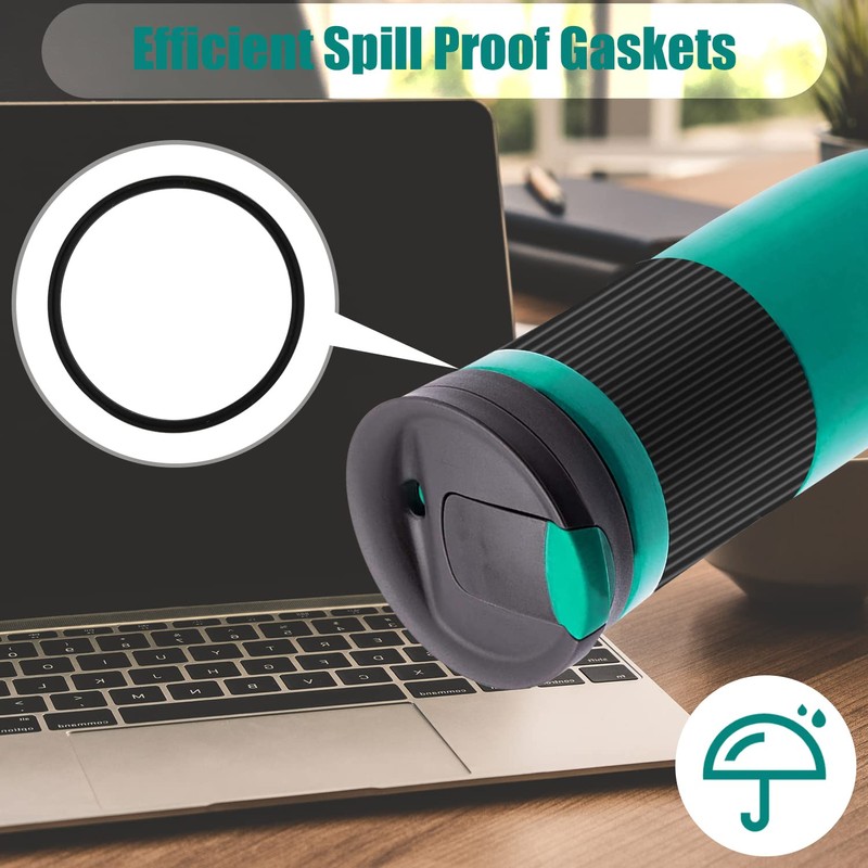 8pcs Replacement Rubber Lid Seals Compatible with Contigo Snapseal Byron