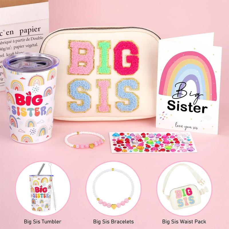 Big Sister Gifts for Girls, Big Sister Sis Gift Set