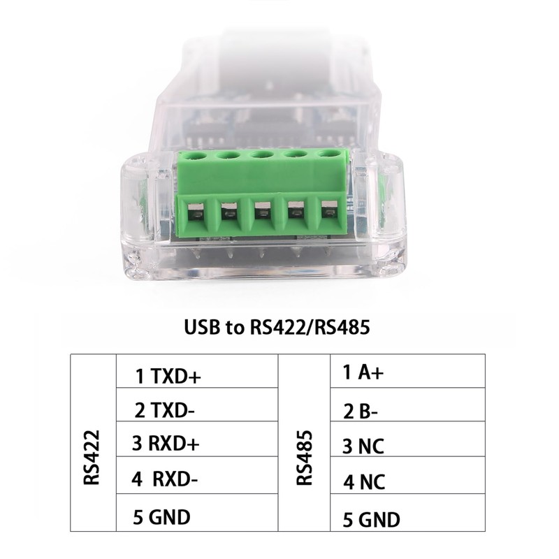 Mendouconert USB to RS485 RS422 485 422 Isolation Module Communication