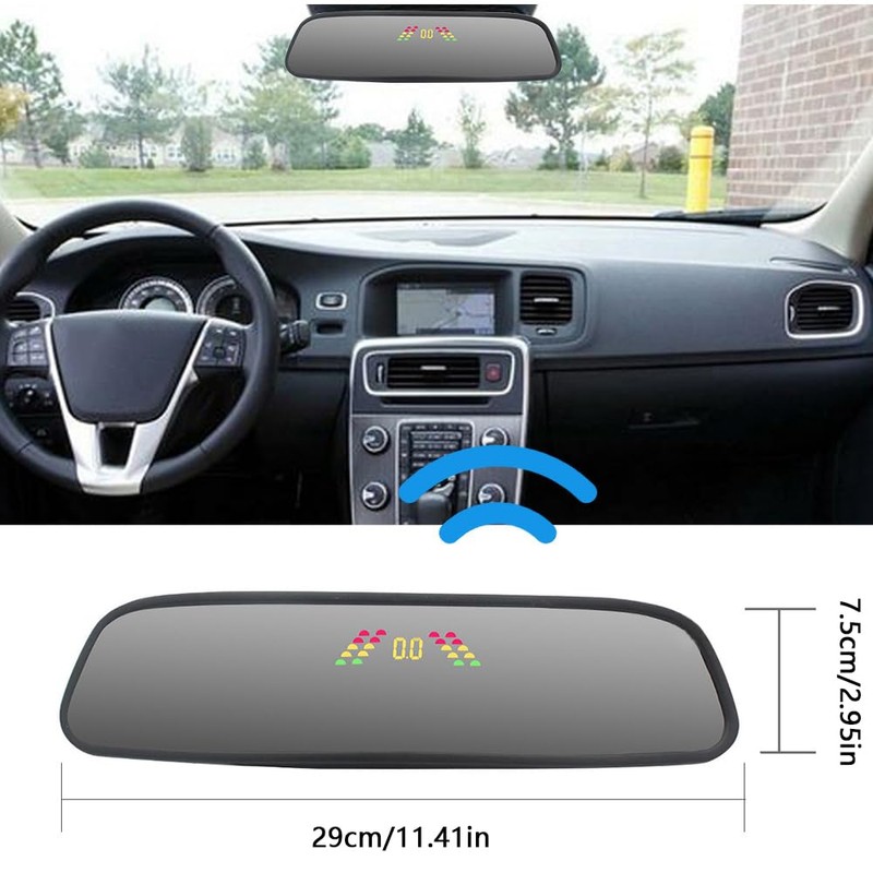Wireless Car Reverse Radar Sensor Kit RiloerDC 12V Wireless Car