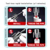 Gcoujrl Integrated Internal & External Pipe Threading Tool with Screw