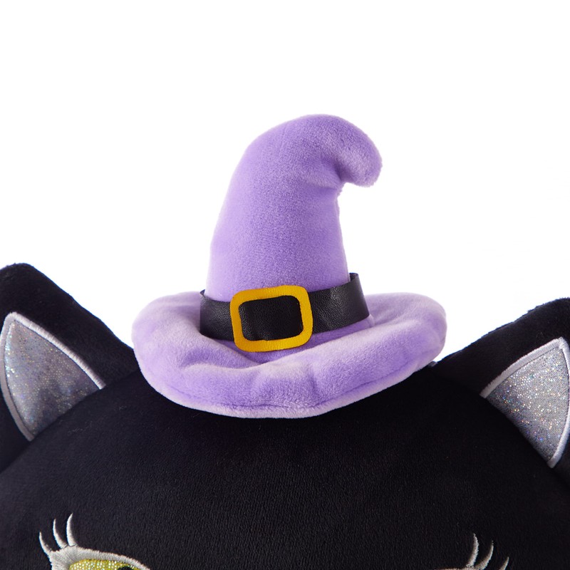 Smooshie Witch Cat Cloud Fill Dec Pillow, 8"