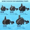 NFESOLAR Submersible Water Pump 120GPH, Ultra Quiet Submersible Pump with