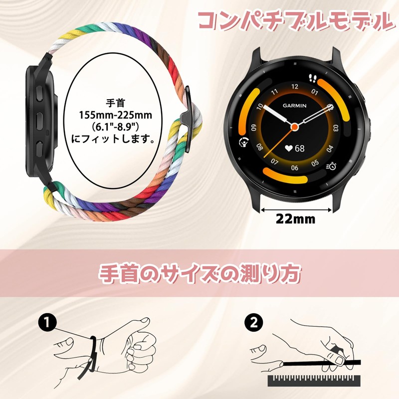 MokaZii 22mm Bands for Garmin Venu 3/Garmin Venu 2/Garmin vivoactive