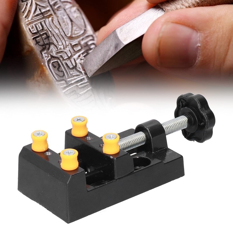 Craft Carving Bed Tool, Aluminum Alloy Portable Mini Drill Press