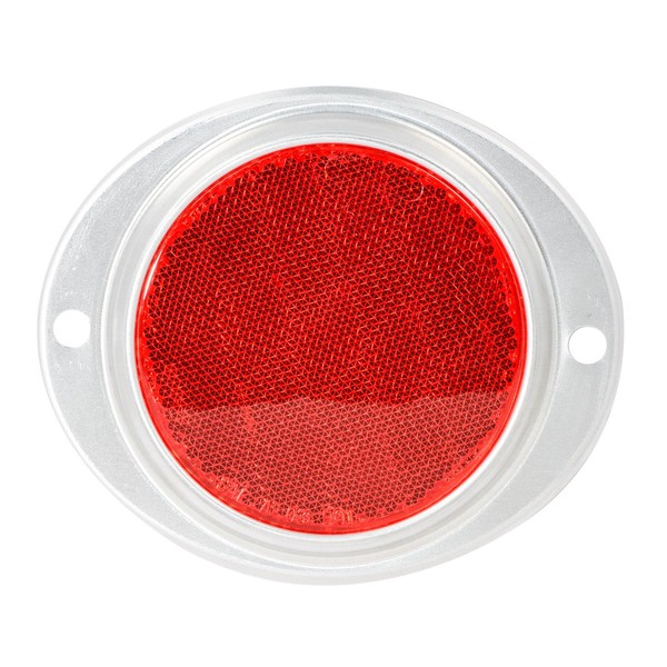 Grand General 80816 Red 3” Round Reflector with Aluminum Base