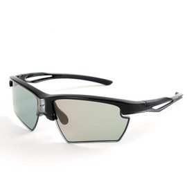 Gafas de sol polarizadas para hombre con protección 100% UV, fotocromáticas, con energía solar y adaptables 0.1s (Negro Helado)