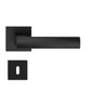 Sellon24 Door Handle Black BB WC PZ Design Door Handle