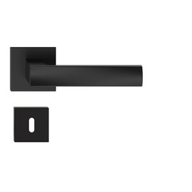 Sellon24 Door Handle Black BB WC PZ Design Door Handle Interior Door Handle Aluminium (Euforie BB (ZIBZCZK))