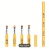 Beauty Master 4in1 Multi Makeup Brush Set (3 Colors), Yellow, 1 Piece / 뷰티마스터 4in1 멀티 메이크업 브러시 세트(3칼라), 노랑, 1개