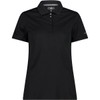 CMP Polo Piquet in Tinta Unita, Donna, Nero-Graffite, 44