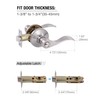GITRANG Door Levers Interior Keyed Difference Entry Front/Bedroom Door Handles