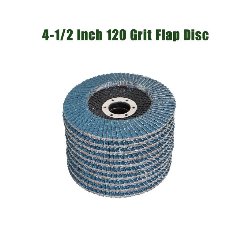 Timunr 4-1/2 Inch Flap Disc Zirconia 50 Pack 120 Grit