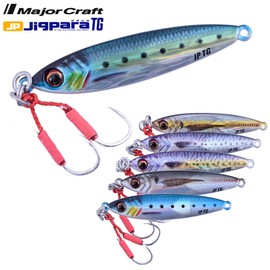 Major Craft Jigpara JPTG-50#80 Metal Jig Lure, Tungsten, Live Bait Color, Live Sardine, 1.8 oz (50 g), #80 Lure