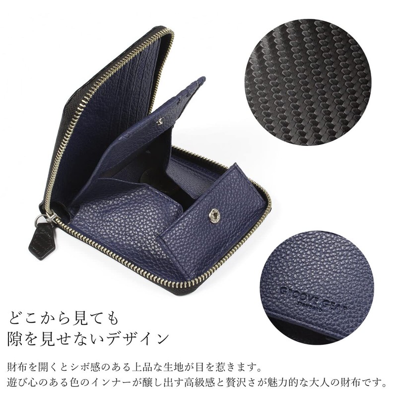 Groove Gear ggs-1027 Men's Bifold Wallet Card Case Carbon Leather