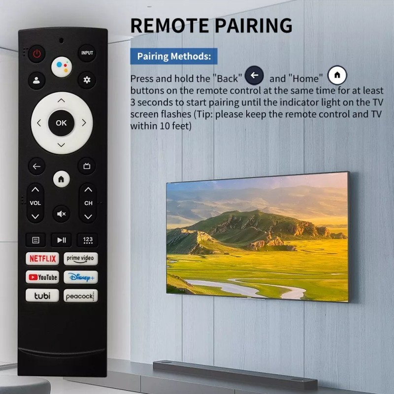 For Hisense TV ERF3M90H Voice Remote For Hisense U6H U6K