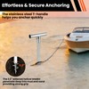 Fologtoo Dock Auger Kit with T-Handle,304 Stainless Steel Sand Auger