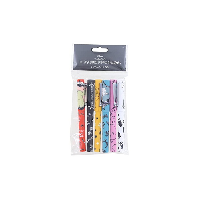 Innovative Designs Nightmare Before Christmas 6 Pack Pens with Sticky