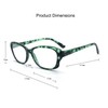 EYE ZOOM 3 Pack Stylish Cat Eye Style Reading Glasses