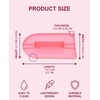 RAVNIX Lisciatore Smoother per Torte 2 Pezzi Rosa e Blu,