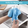 HOMEXCEL Blue Cleaning Rags 5 Pack, Highly Absorbent Microfiber Cleaning
