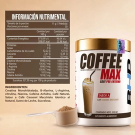 Bhp Coffee Max Cafe Pre-entreno 30 Serv Sabor CARAMEL MACCIATO