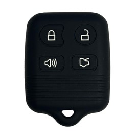 Key Fob Cover for Mustang Focus: 4 Buttons Remote Case Protector Fit for Ford Crown Victoria Expedition Mercury Mountaineer Sable Grand Lincoln Town 1998 to 2016 CWTWB1U212 GQ43VT11T (Black2)