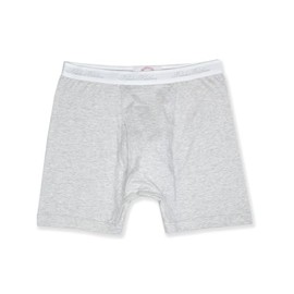 Brooks Brothers Men's Regular Fit Supima Cotton Boxer Briefs Underwear Solo (1) Pair (Medium, Lt Heather Grey)