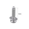 sourcing map M3 x 12mm 304 Stainless Steel Phillips Pan