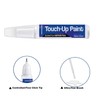 QM1 Cloud White/Fresh Powder Touchup Paint for Nissan, 2-in-1 Scratch