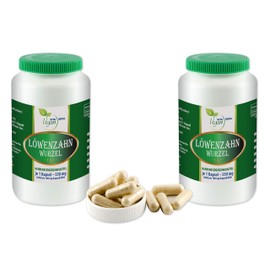 VITAIDEAL VEGAN® "SPAT-POT" Dandelion Root (Traxacum Officialae) 2 x 360 Vegetable Capsules 550 mg Each Pure Natural without Additives