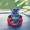 Starupway Cool Dog Car Dashboard Decorations, Dog Lounging on Sofa