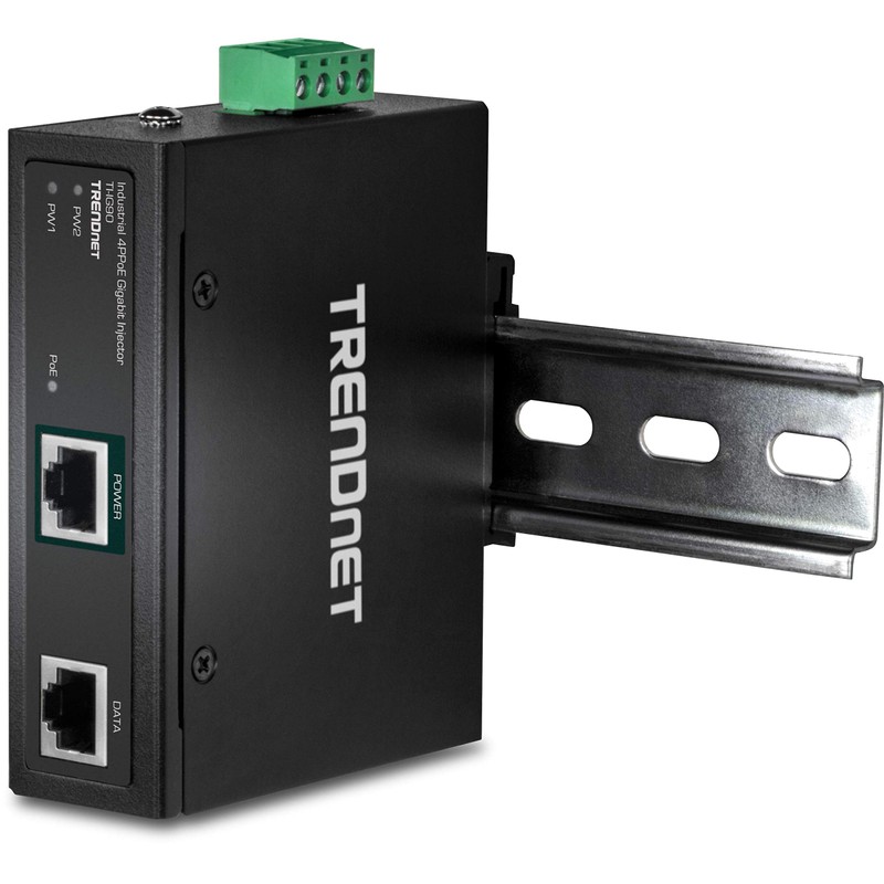 TRENDnet Hardened Industrial 90W Gigabit 4Ppoe Injector,4-Pair Power Over Ethernet,