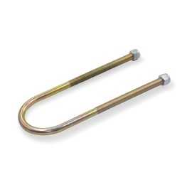 QGHAUC Universal Leaf Spring Lowering Block Kit, 1 Inch, 2-1/2" Wide, 5" Long, Zinc-Plated U-Bolts, Premium Steel Construction for Long-Lasting Finish