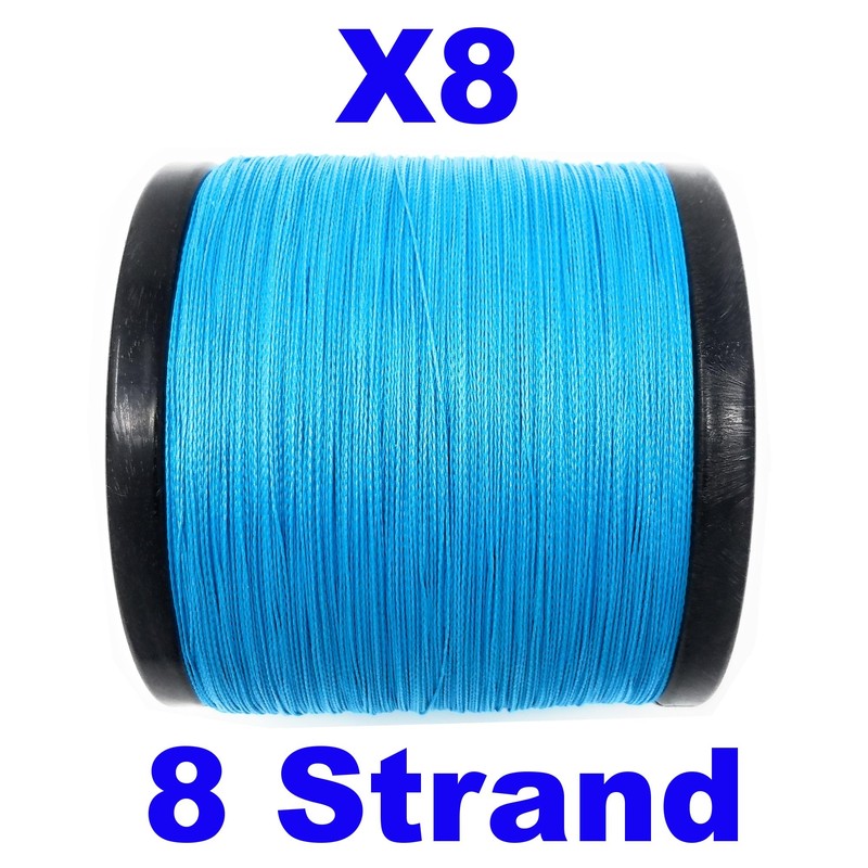 Reaction Tackle Braided Fishing Line - 8 Strand Sea Blue